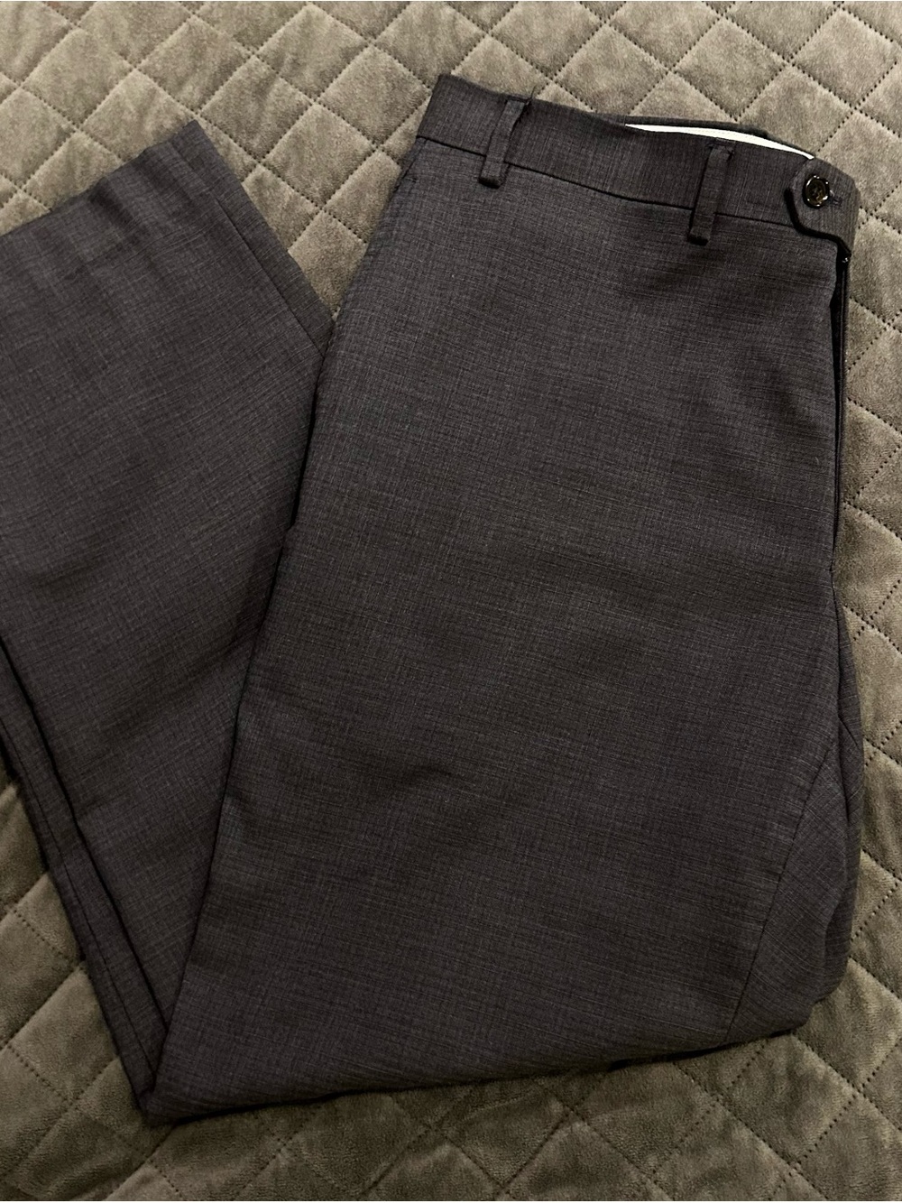 Ralph Lauren Dark Gray flat-front dress pants 38x29